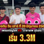 (เพชรเจริญโชค อุบล 🆚 อาชาเทพ สุรินทร์) เริ่ม 3.3M เจอกันวัน เสาร์ที่ 20 สนามชนไก่ราชดำเนินอีสาน